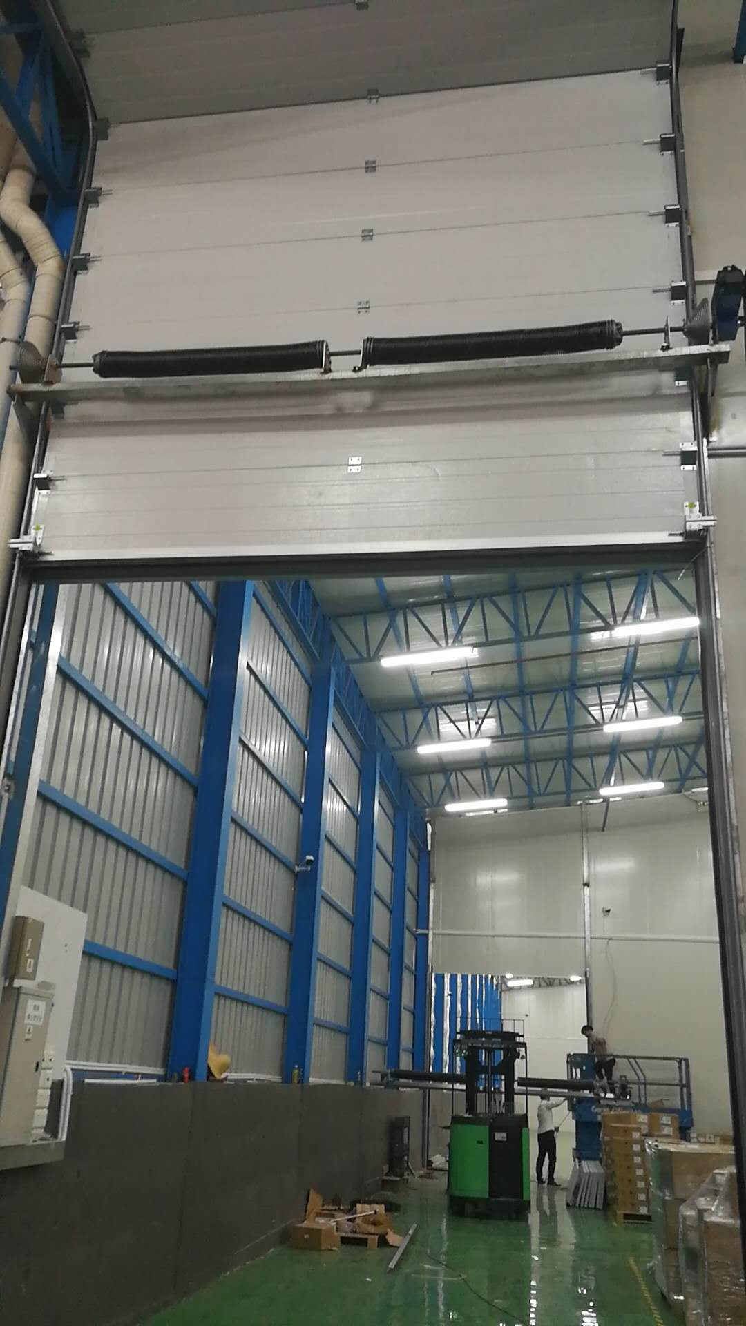 Vertical Opening Large Overhead Sectional Door